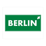 Let`s go to Berlin, Germany! Green road sign (Print Only) thumbnail