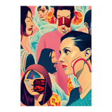 Masquerade Mask Fashion Collage 01 (Print Only) thumbnail