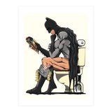 Batman on the Toilet (Print Only) thumbnail
