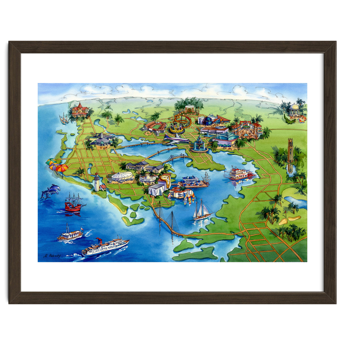 Tampa Bay Illustrated Map