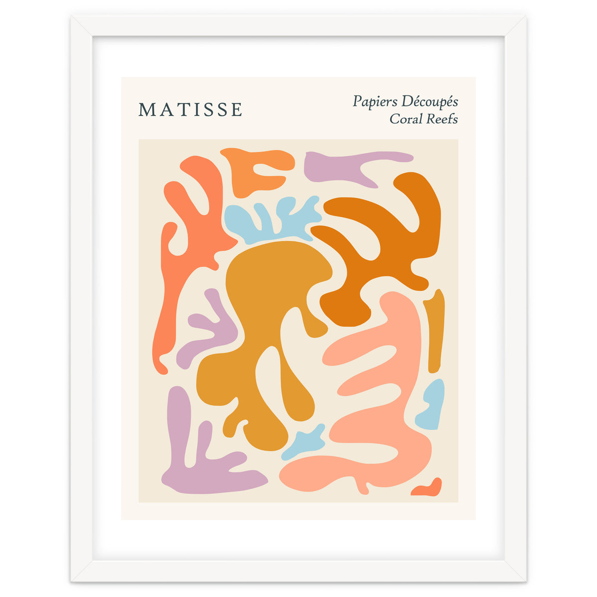 Coral Reef Matisse Edition (Print Only) Art Print by 83