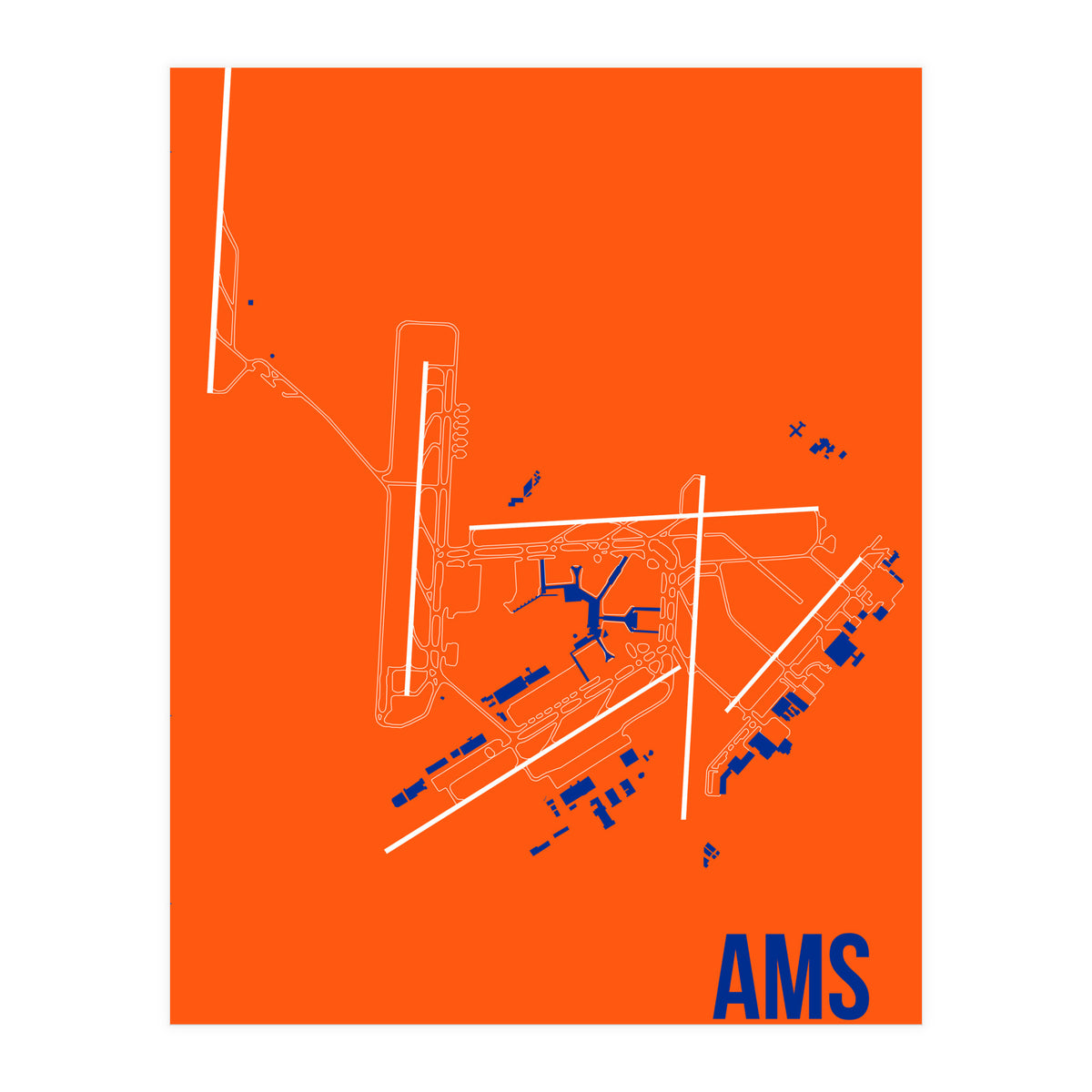 Amsterdam Airport Layout (Print Only)