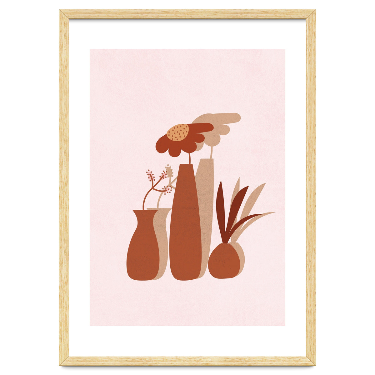 Mid Century Potted Plants