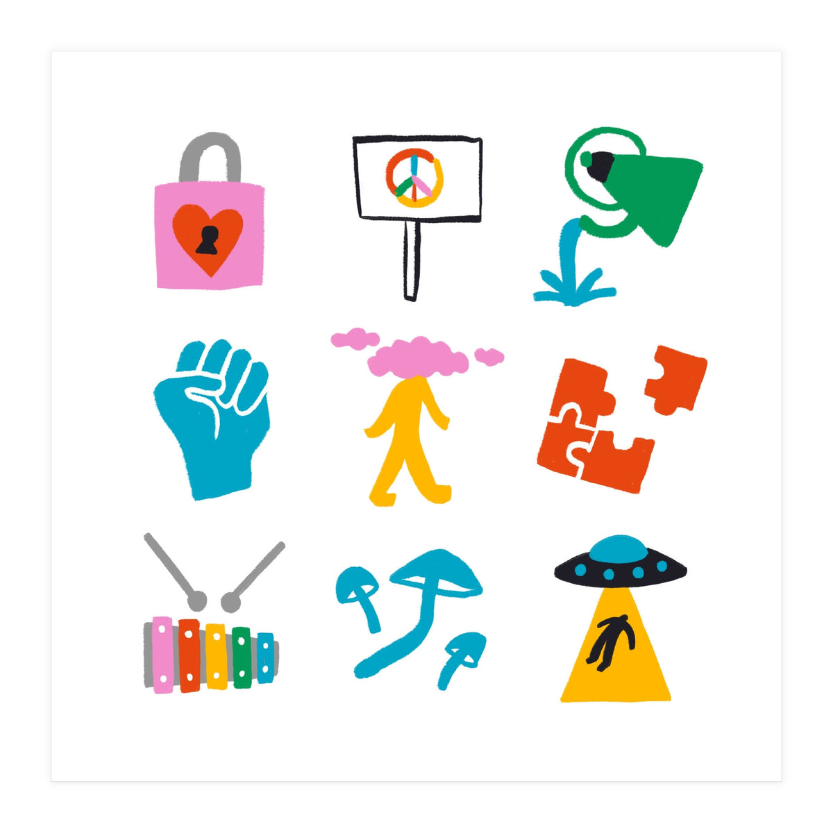 Aquarius Emoji (Print Only)