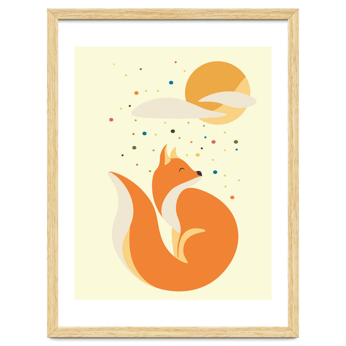 Foxy felt with the heart