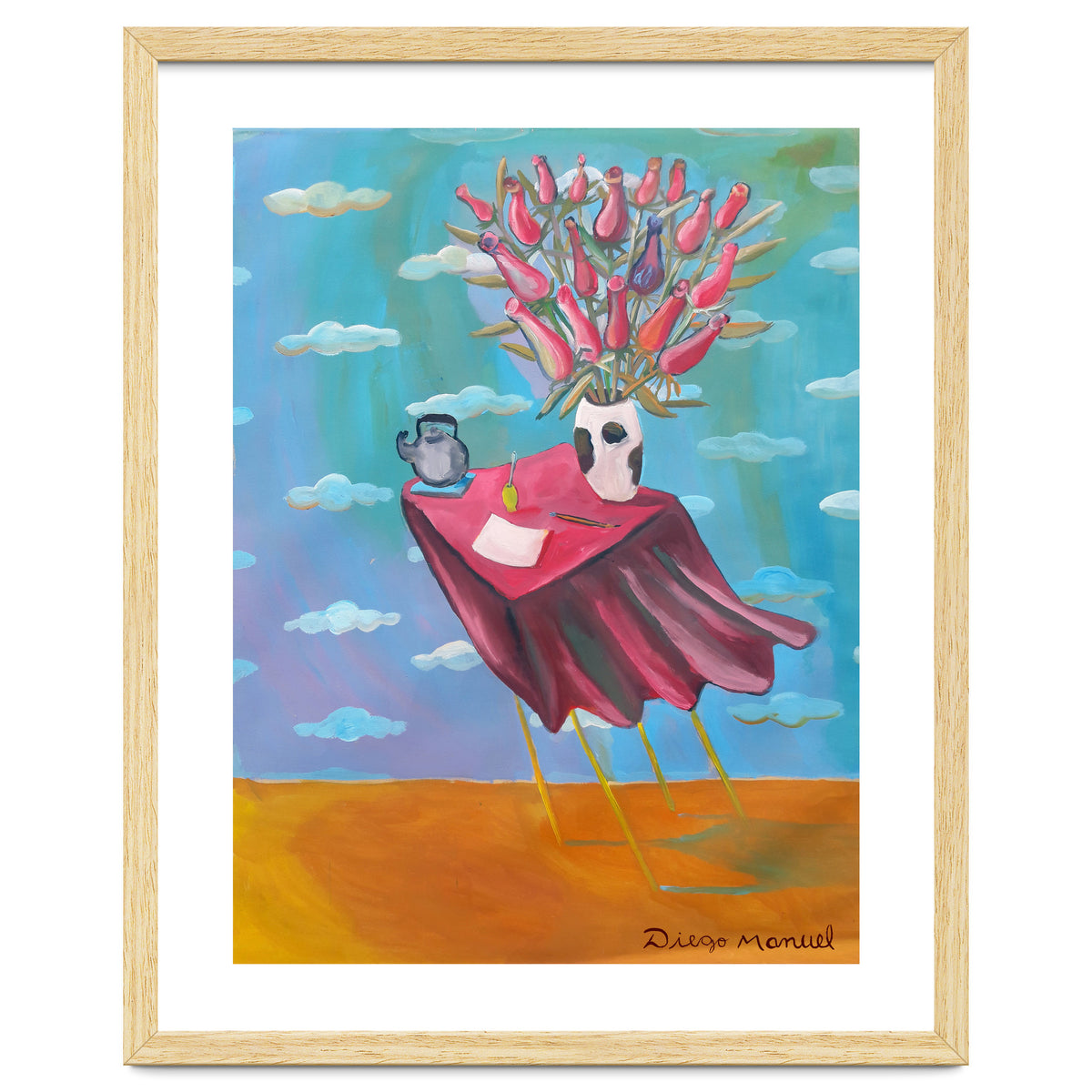 Mantel Rojo Y Viento