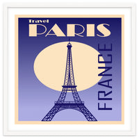 Paris France Travel Poster