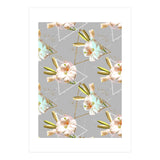 Botanical blooming with geometric 02 (Print Only) thumbnail