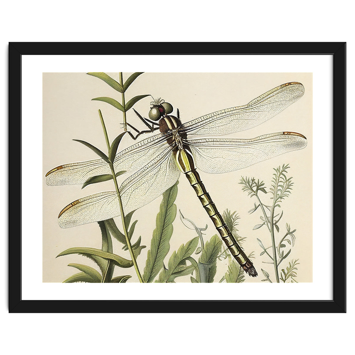 Dragonfly Vintage Illustration