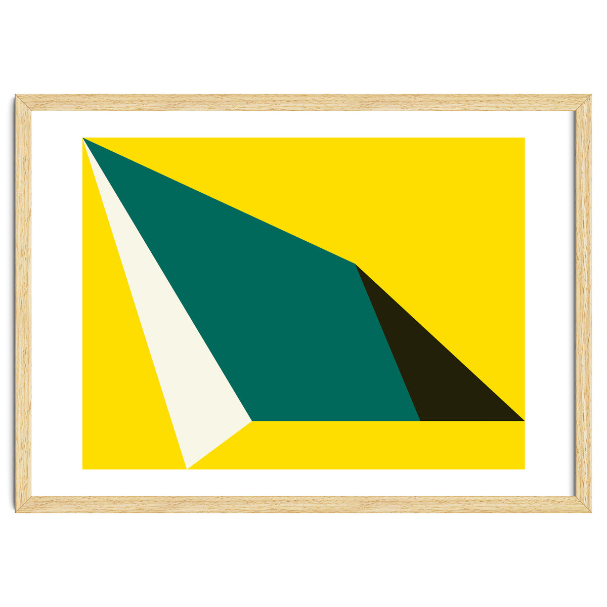 Geometric Shapes No. 74 - yellow, green & black