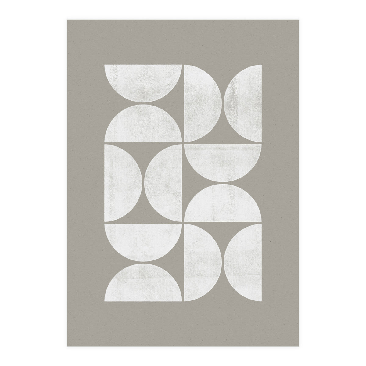 Mid-Century Modern No.17 - Woodblock Print (Print Only)