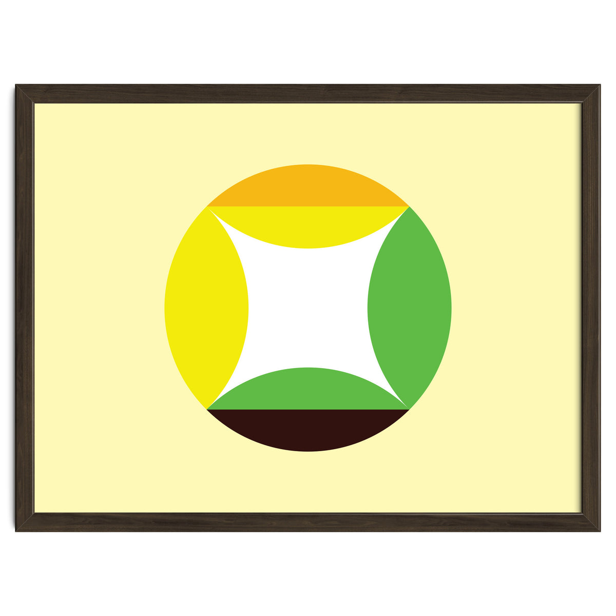 Geometric Shapes No. 21 - yellow, green & orange