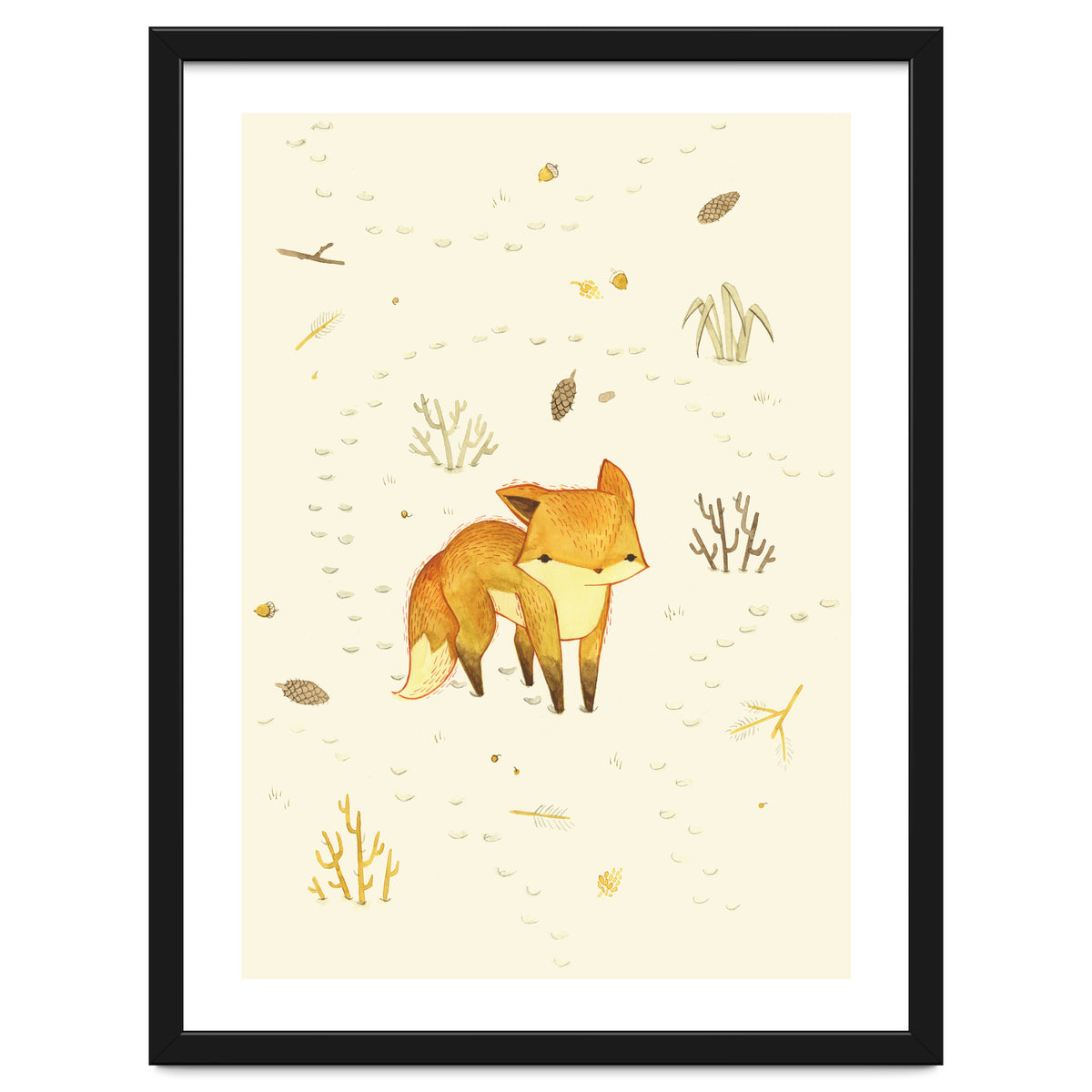 Lonely Winter Fox