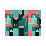 Green Klee houses (Print Only) thumbnail