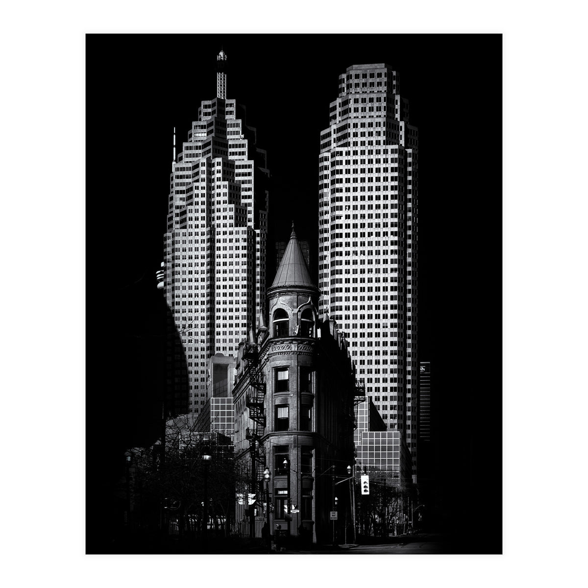 Gooderham Flatiron Building And Toronto Downtown No 2 (Print Only)