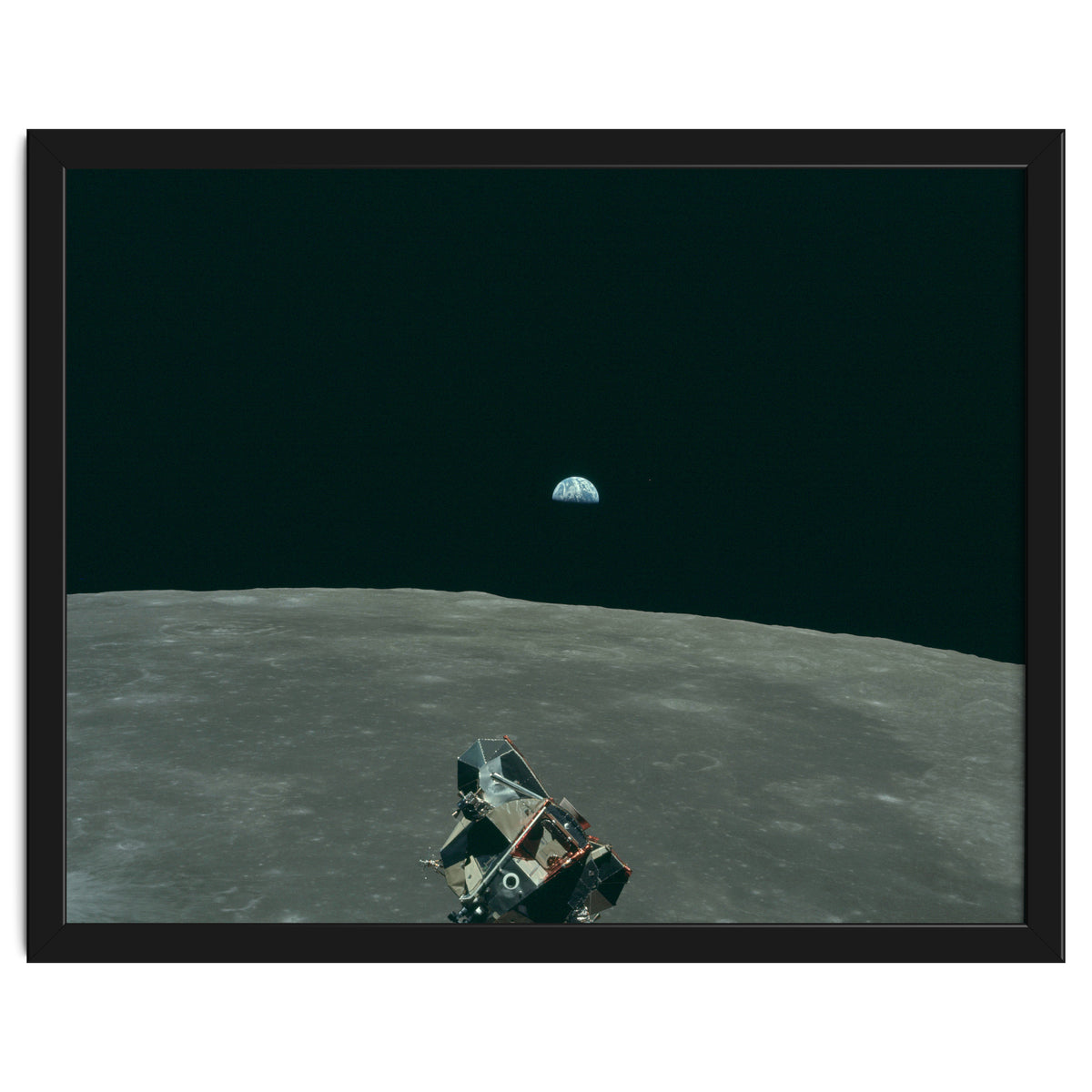 Earth, Moon And Lunar Module, As11 44 6643