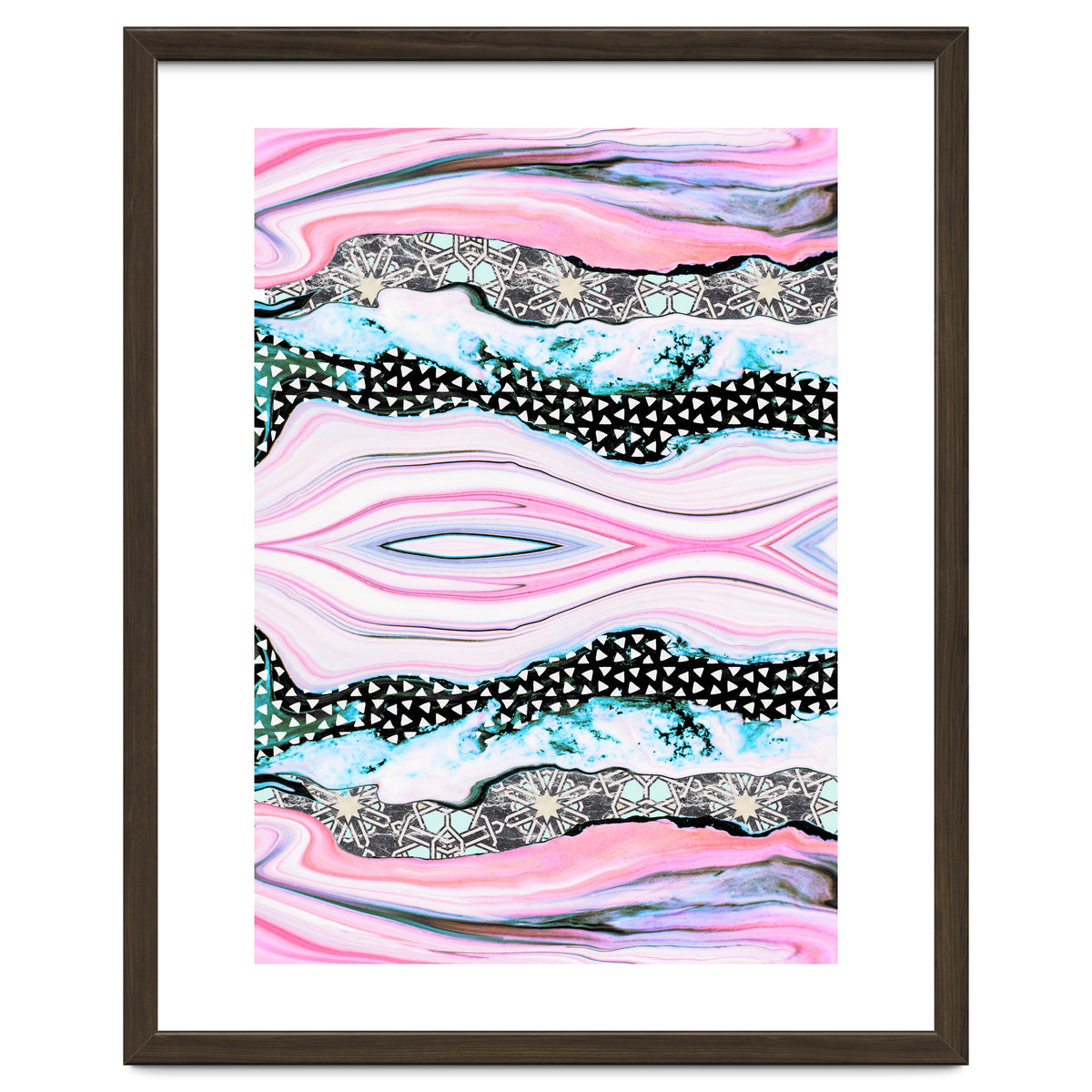 Abstract shapes of marble and patterns