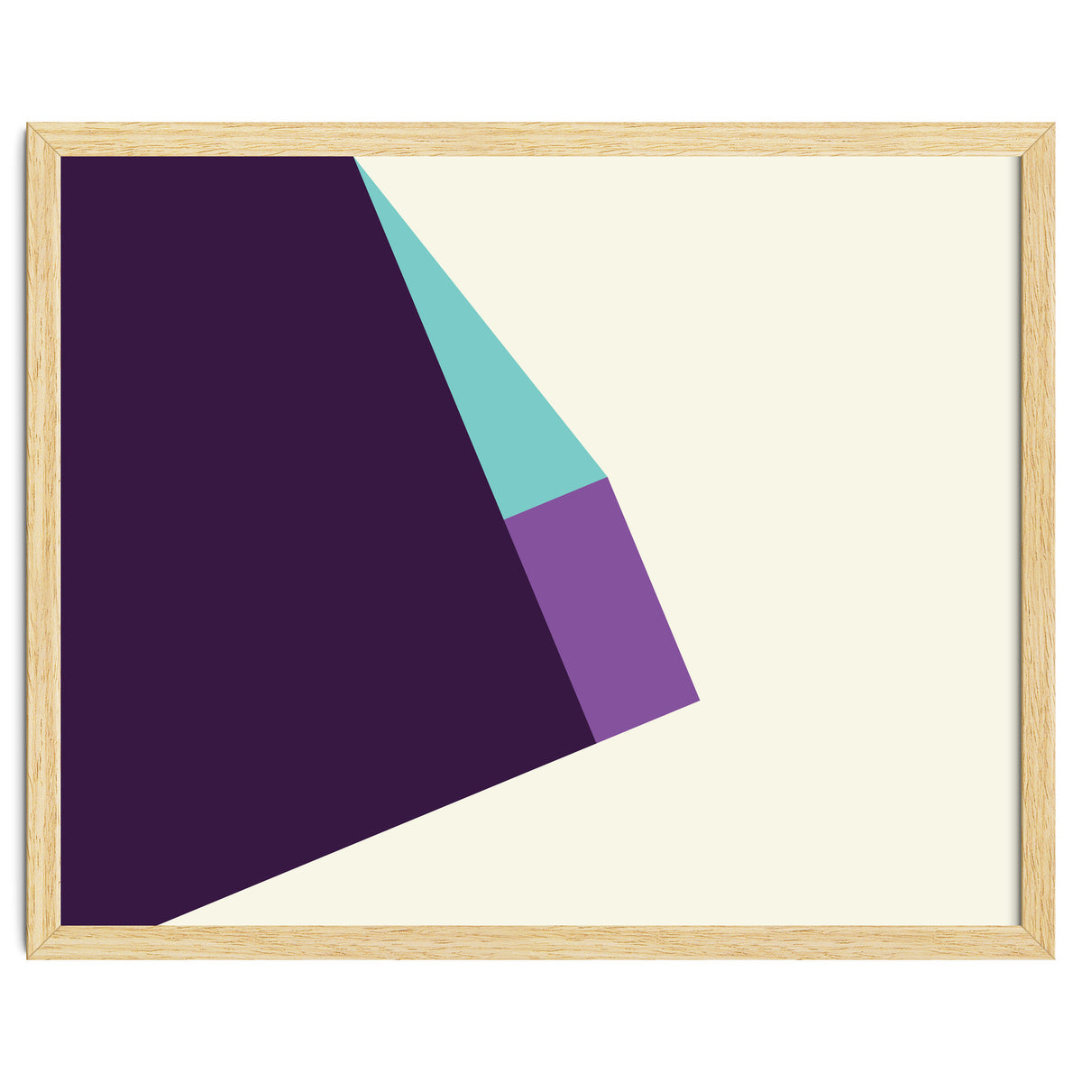 Geometric Shapes No. 42 -  lilac, blue & purple