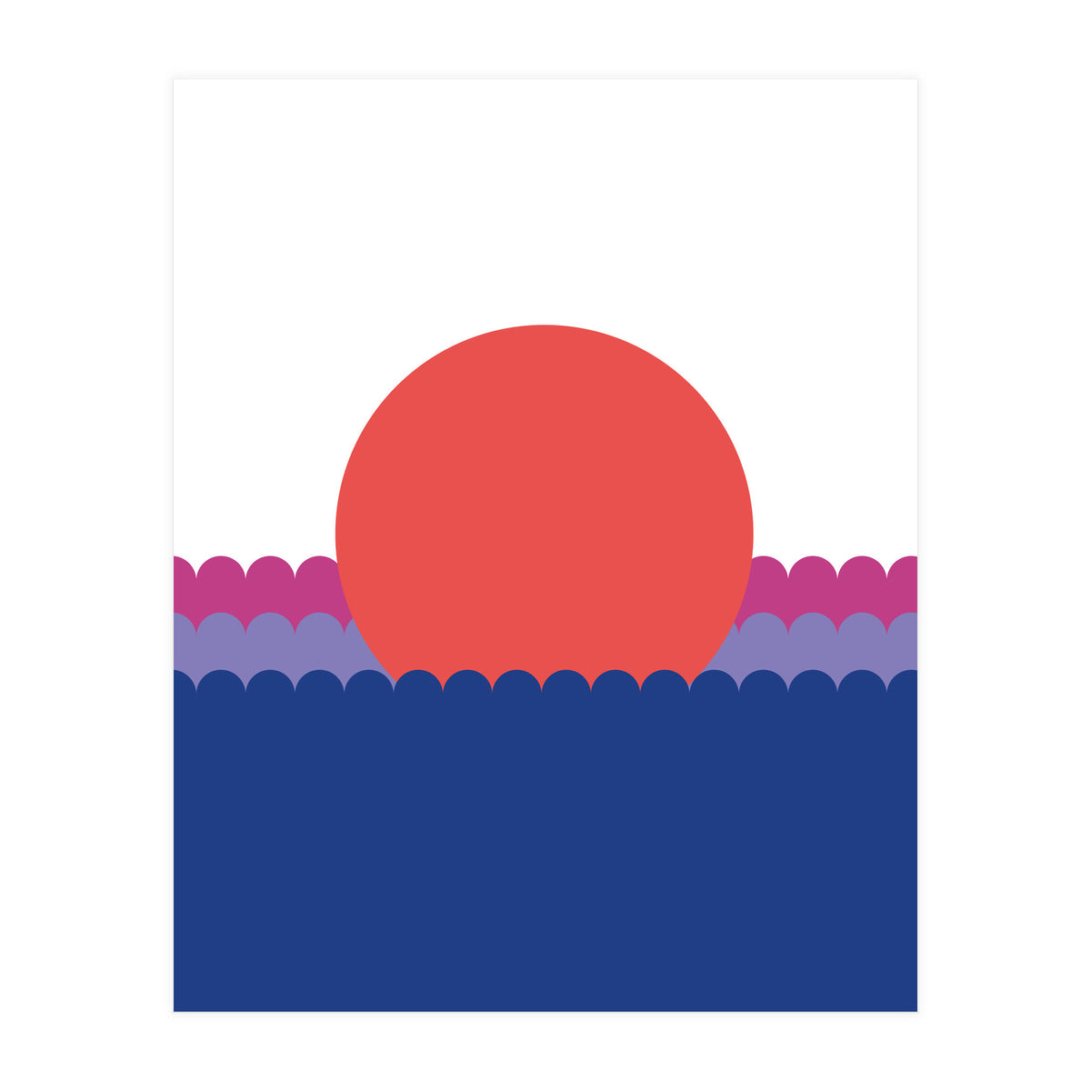 Sunset1 Rgb  White (Print Only)