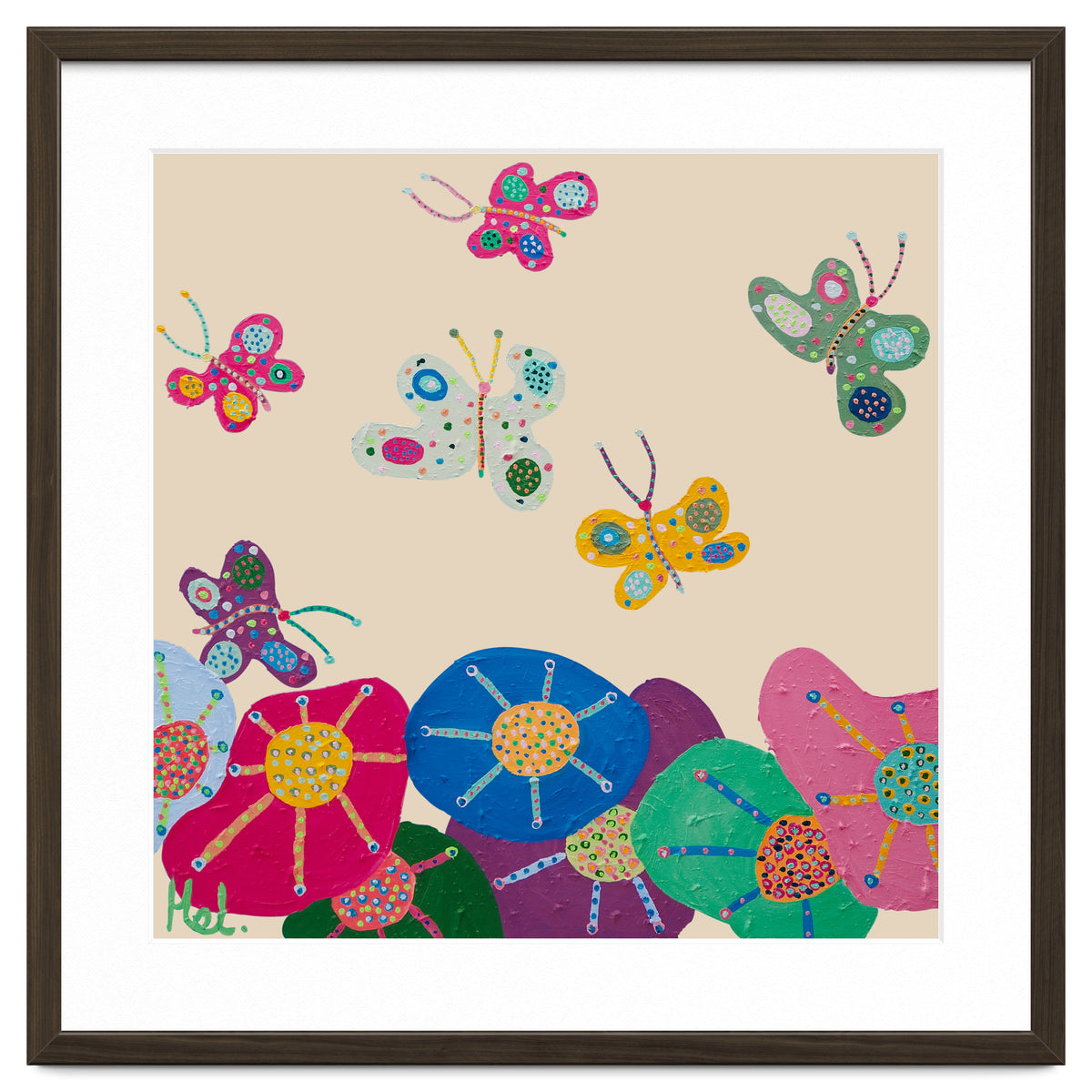 Butterflies Garden (pink)