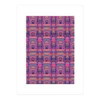 Hawa Mahal (Wind Palace) Retro - India (Print Only)