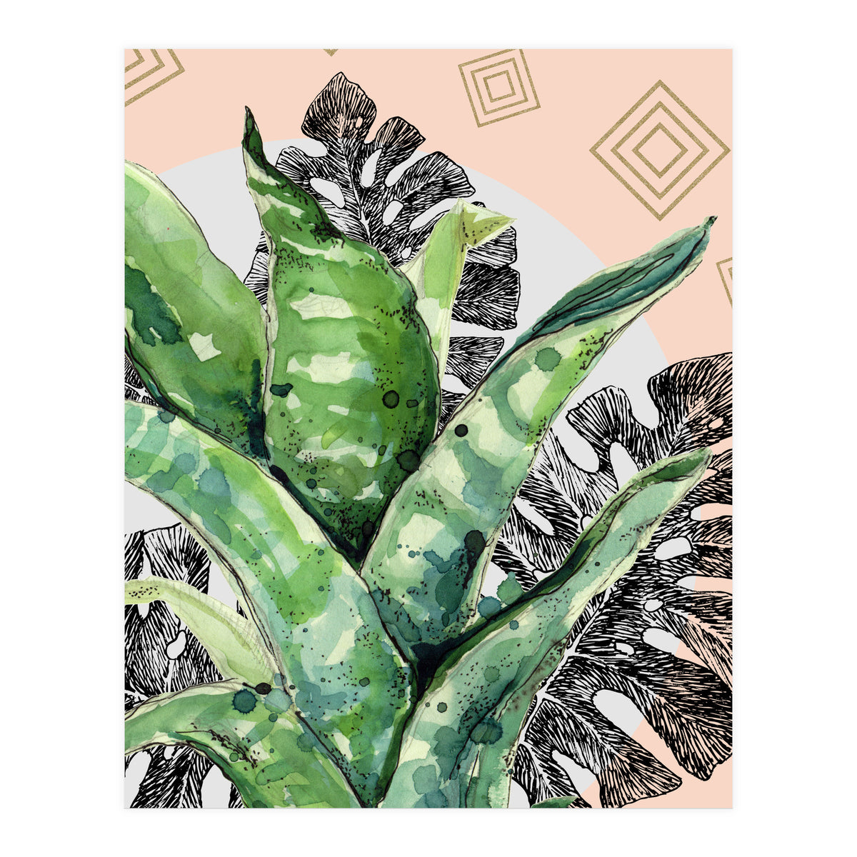 Abstract nature and geometrics  (Print Only)