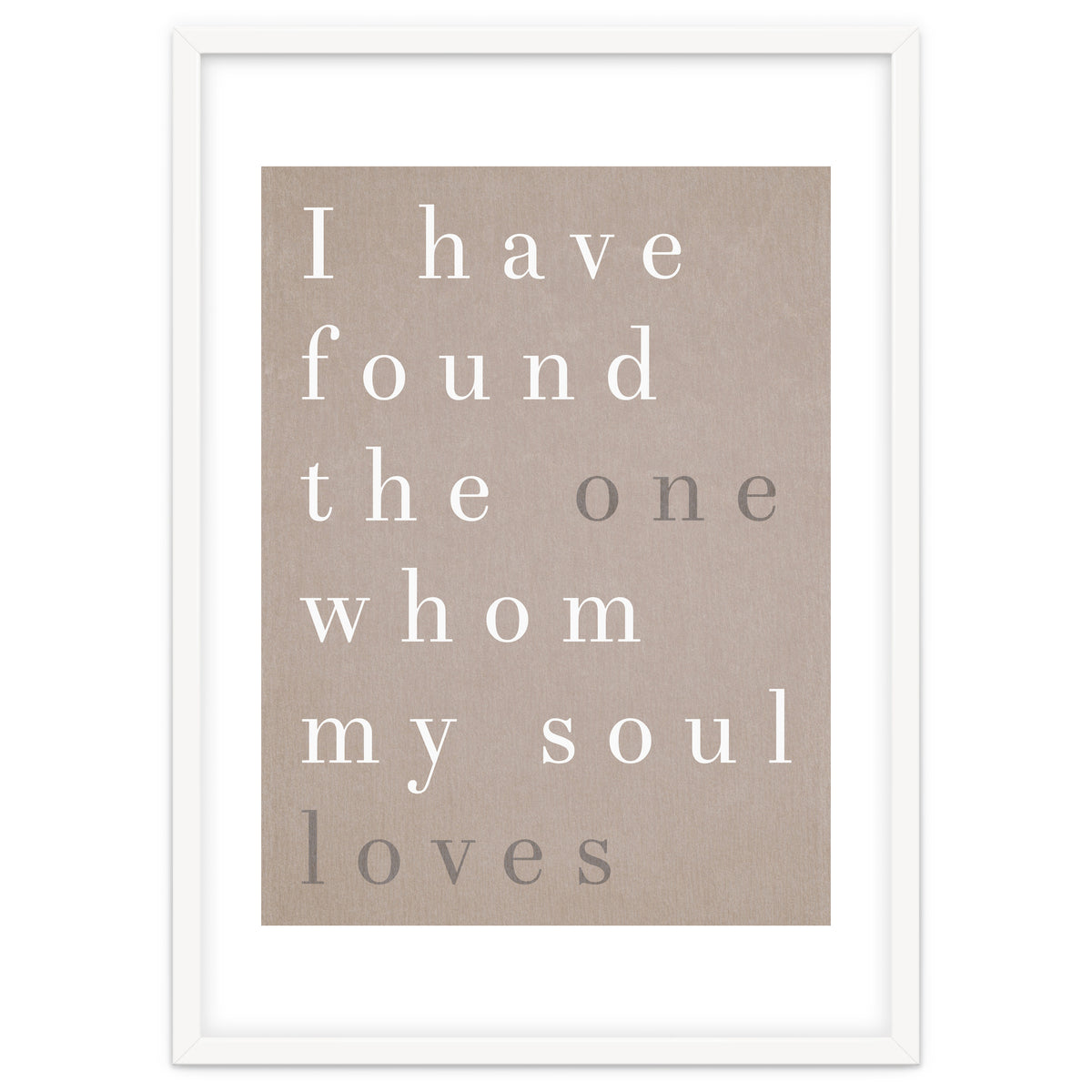 The One My Soul Loves