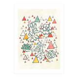 Succulent And Triangles (Print Only) thumbnail
