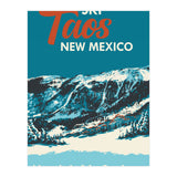 Ski Taos New Mexico vintage poster (Print Only) thumbnail