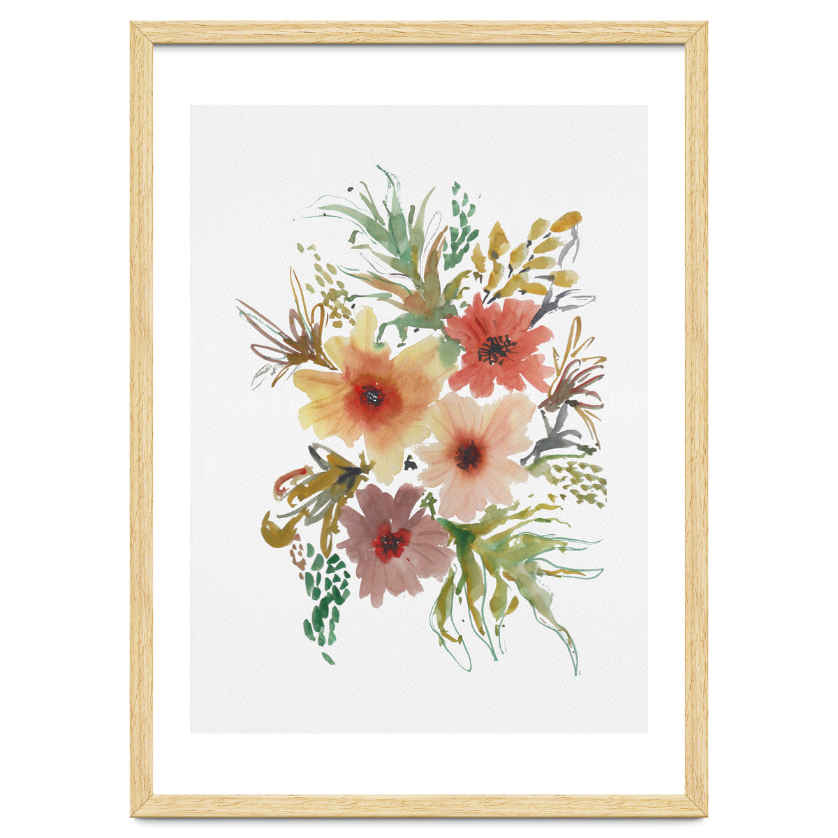 Watercolor blooms