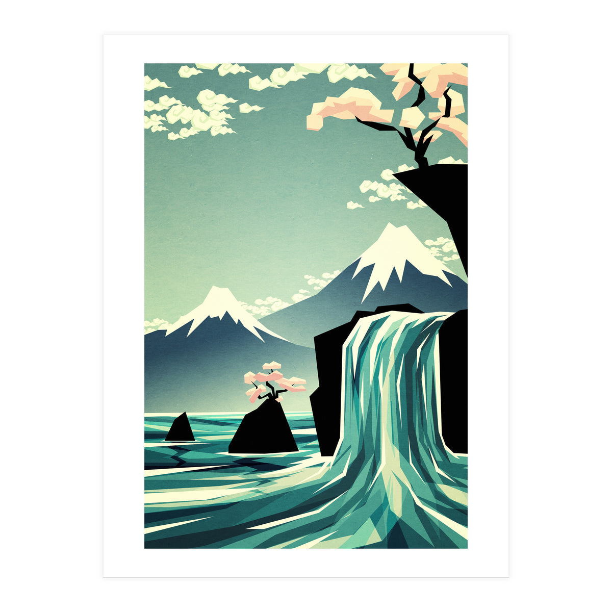 Waterfall Blossom Dream (Print Only)