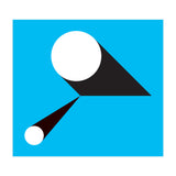 Geometric Shapes No. 46 - blue & black (Print Only) thumbnail