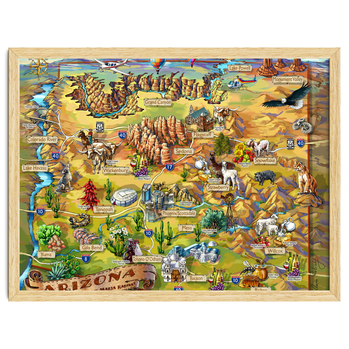 Arizona Illustrated Map