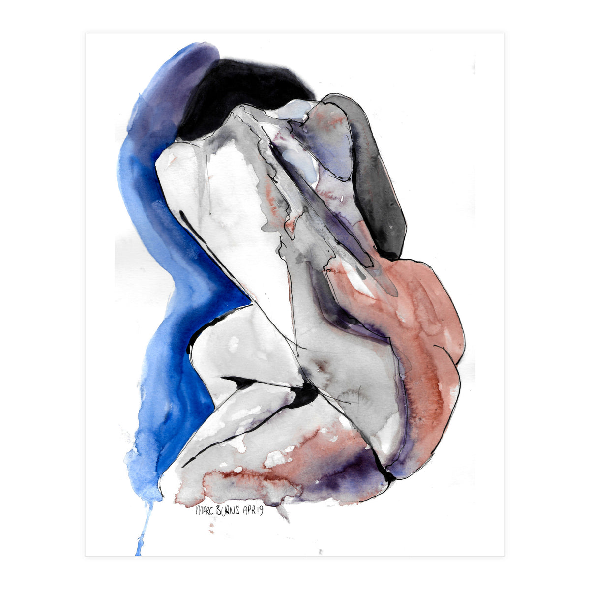 Untitled #2 - Nude with her back to the viewer (Print Only)