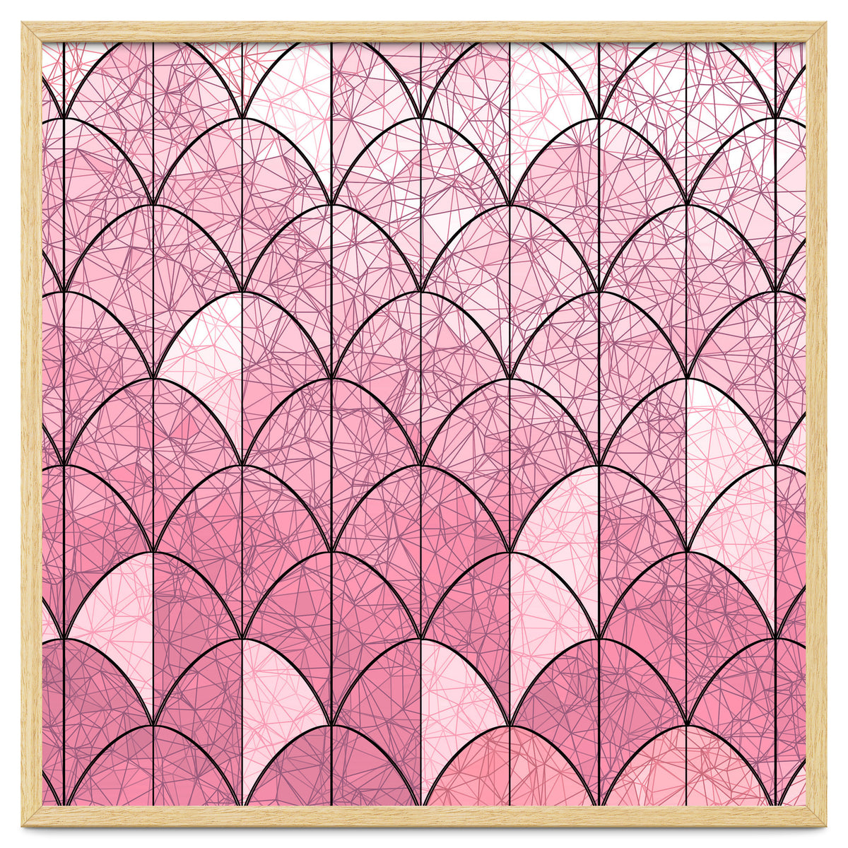 Mermaid scales pink and black