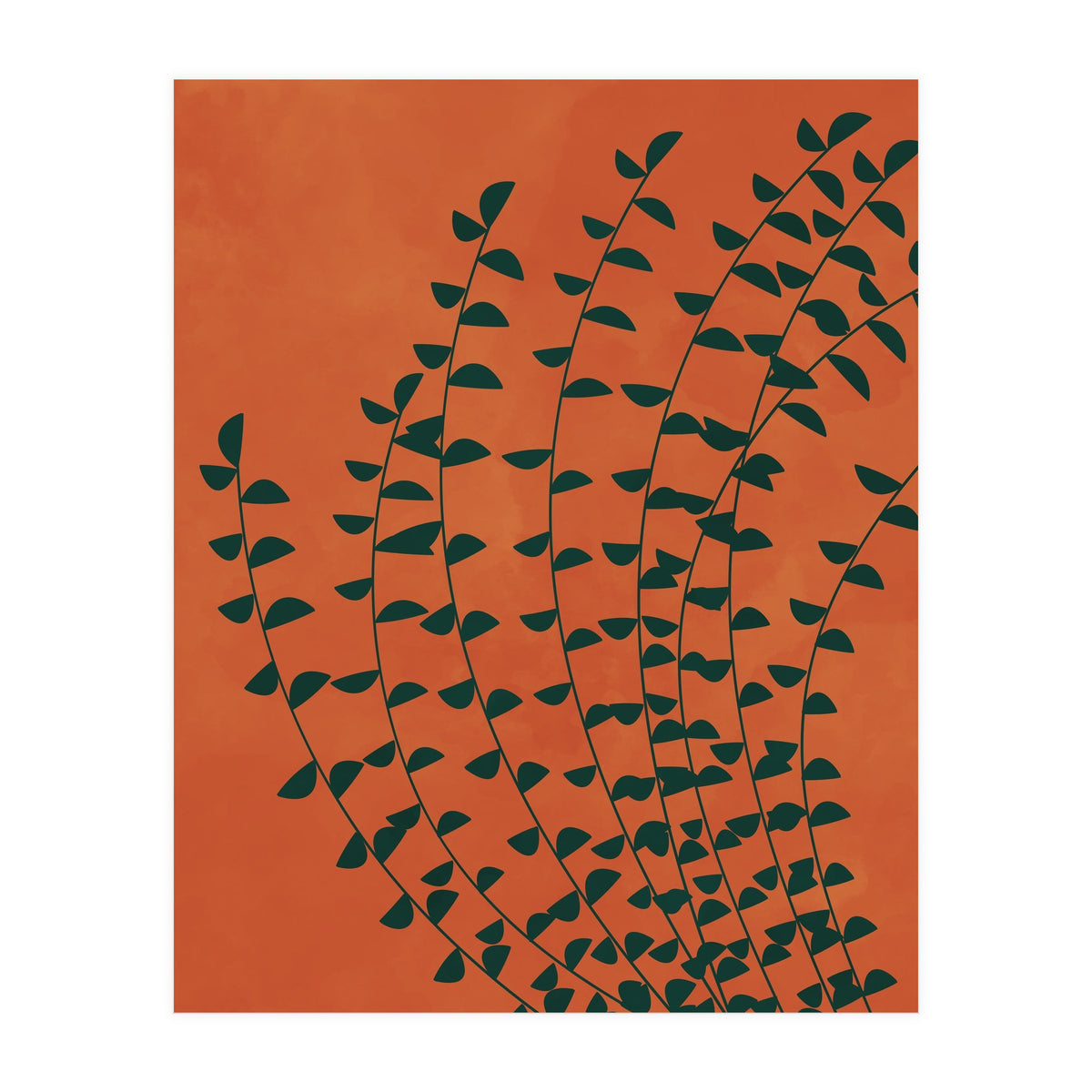 Boho Terracotta Plant Burnt Orange (Print Only)