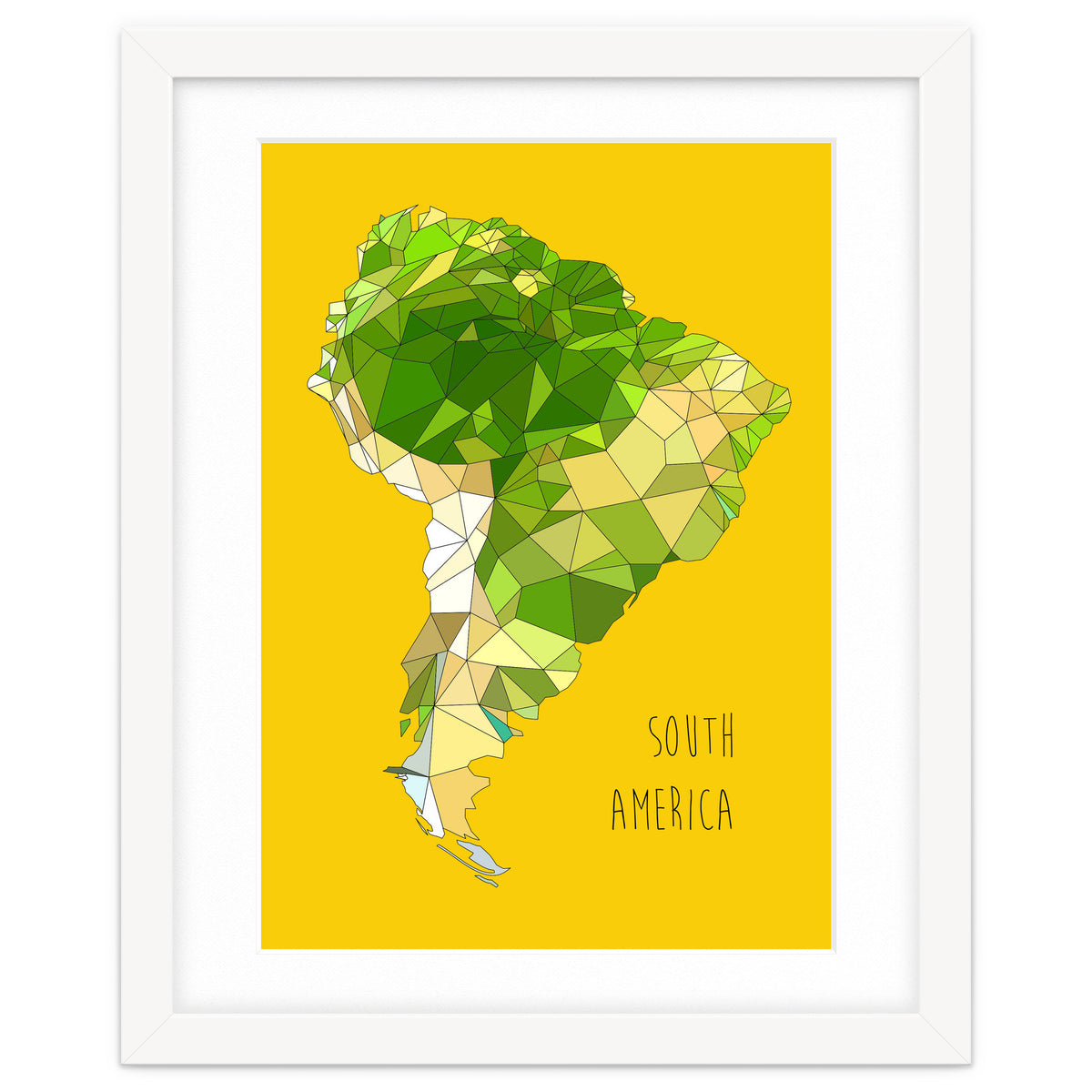 SOUTH AMERICA – Yellow