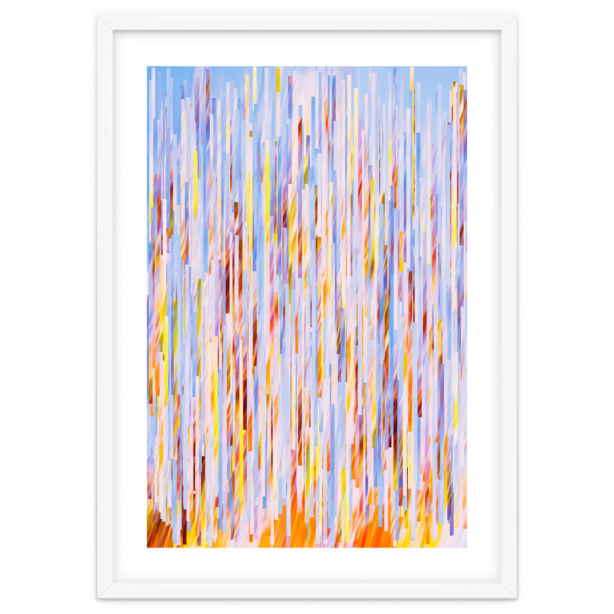 Urban Living | Abstract Geometric Shapes Digital Painting | eclectic Modern Contemporary Boho Chic