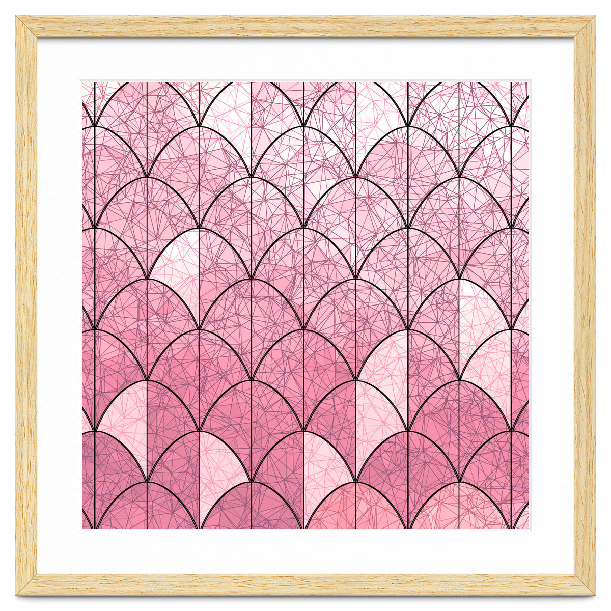 Mermaid scales pink and black