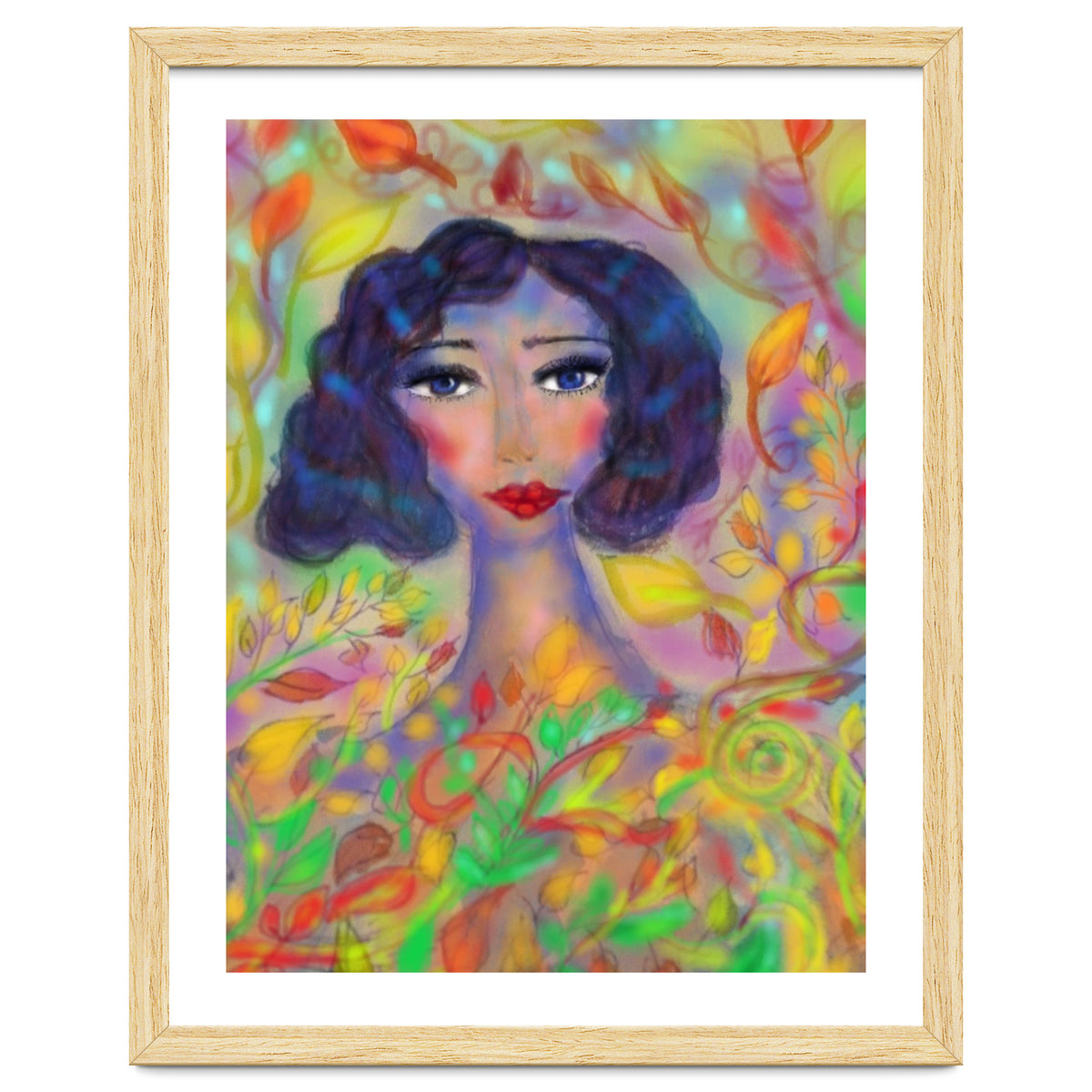 A GIRL IN AN ENCHANTED FOREST