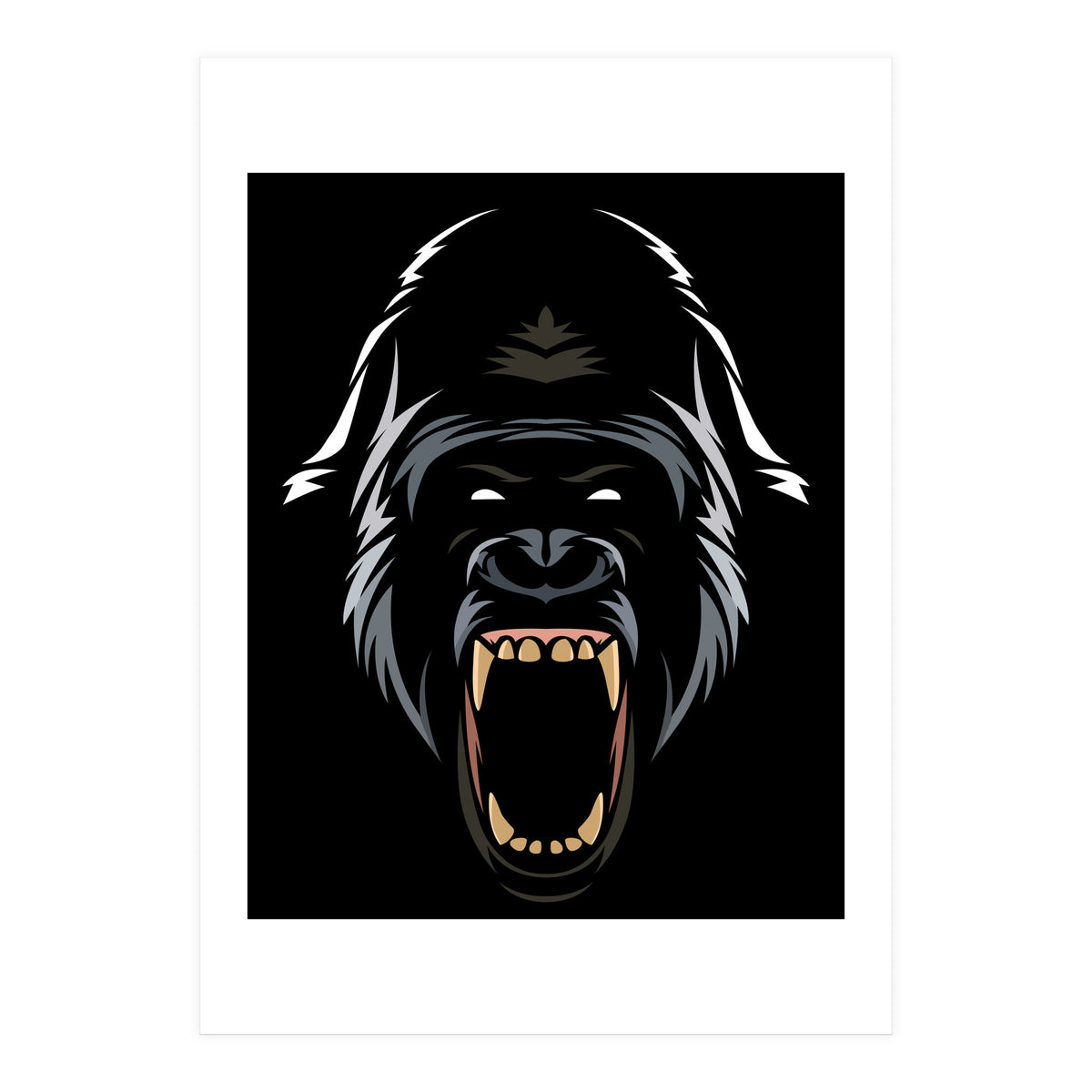 Gorilla Tribal (Print Only)