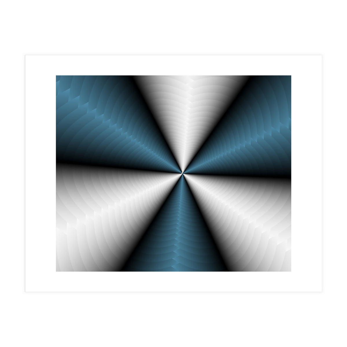 Blue Color Modern Interior Art (Print Only)