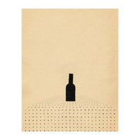 Wine bottle on the table (Print Only)