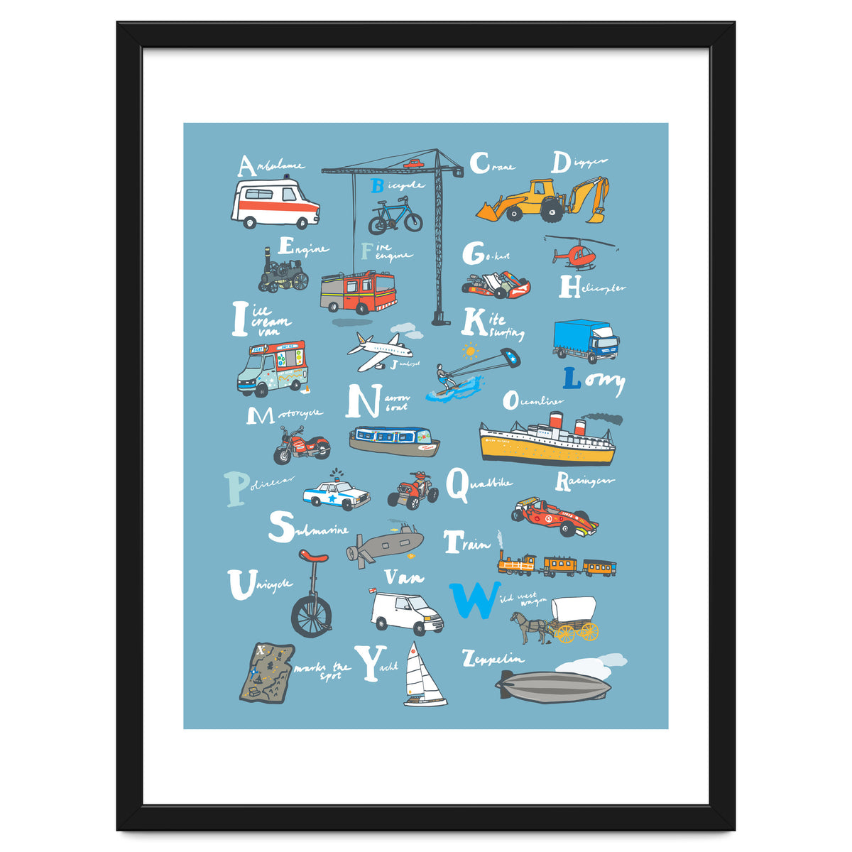 Vehicle ABC Print