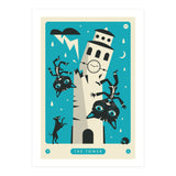 TAROT CARD CAT: THE TOWER (Print Only) thumbnail