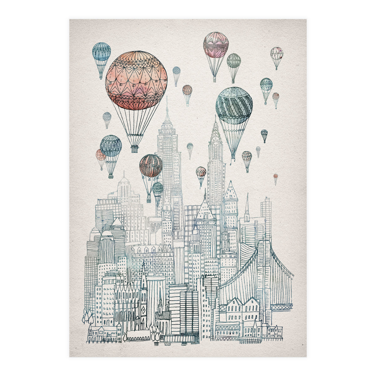 Voyages Over New York (Print Only)