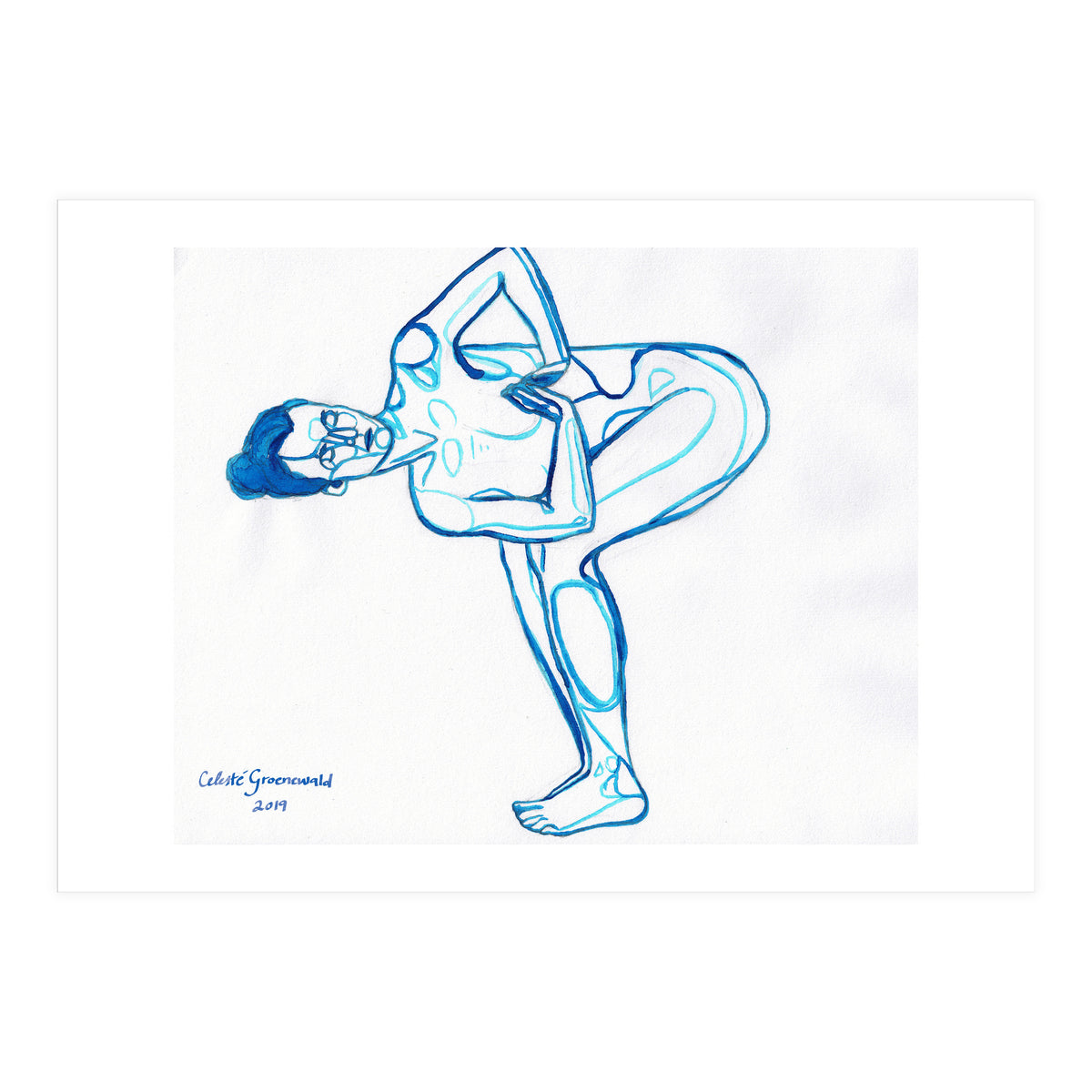 Parivritta Utkatasana (Print Only)