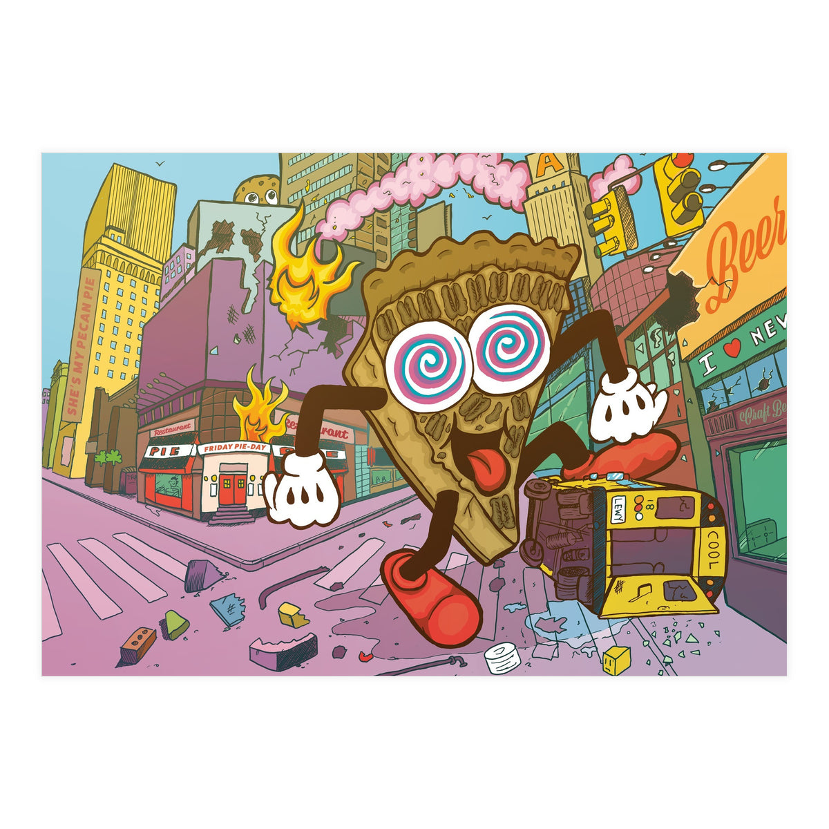 Pecan Psychosis - 12.3% ABV Bourbon Barrel Aged Pecan Maple Stout - Amundsen Brewery (Print Only)