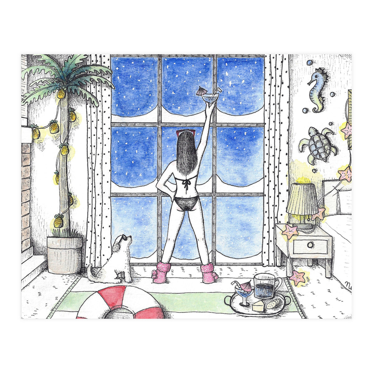 Indoor Beach Party (Print Only)