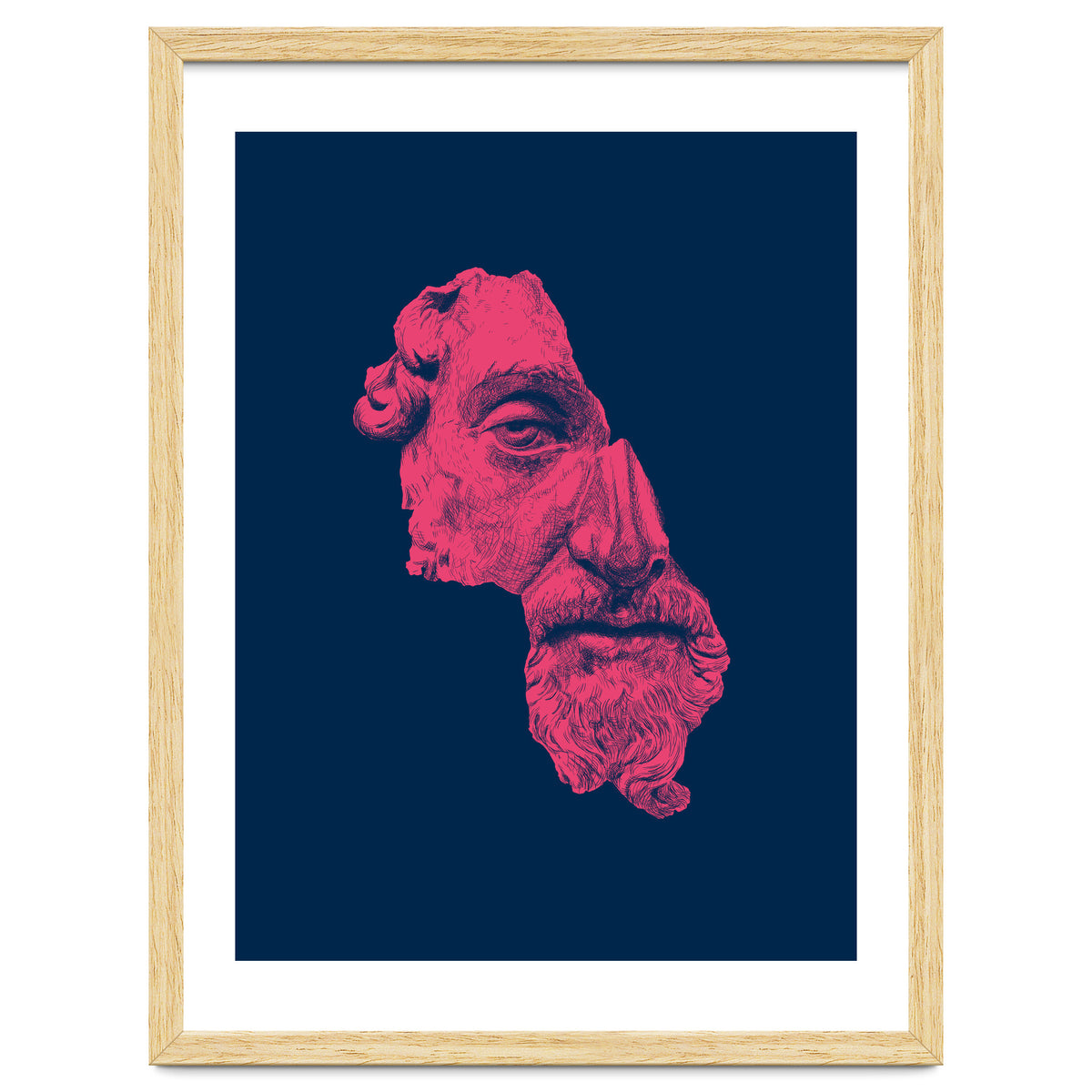 MARCUS AURELIUS ANTONINUS AUGUSTUS / prussian blue / vivid red